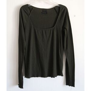 Urban Outfitters Green Long Sleeve Shirt - Size Medium